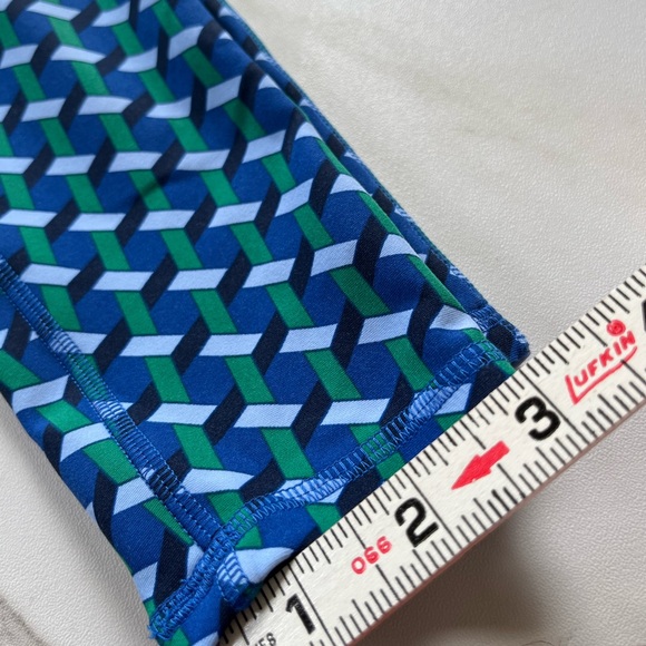 Boden High Waisted Pocket geometric print leggings size 4 - Picture 11 of 11